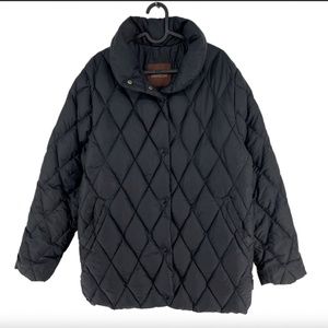 FINAL SALE‼️MONCLER Black Down Fill Jacket Size 1(Small) Baggy Fit